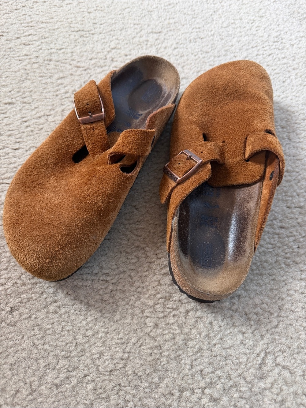 Birkenstock Boston Mink Suede size 38